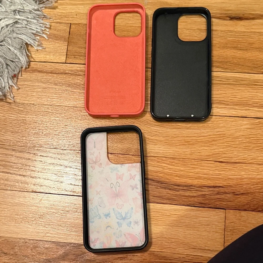 Apple iPhone Case Trio - Coral, Butterfly, Gnome